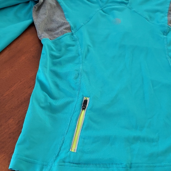 MPG Athletics Zip Up Teal Lime Gray Women's Size Small - Picture 4 of 7